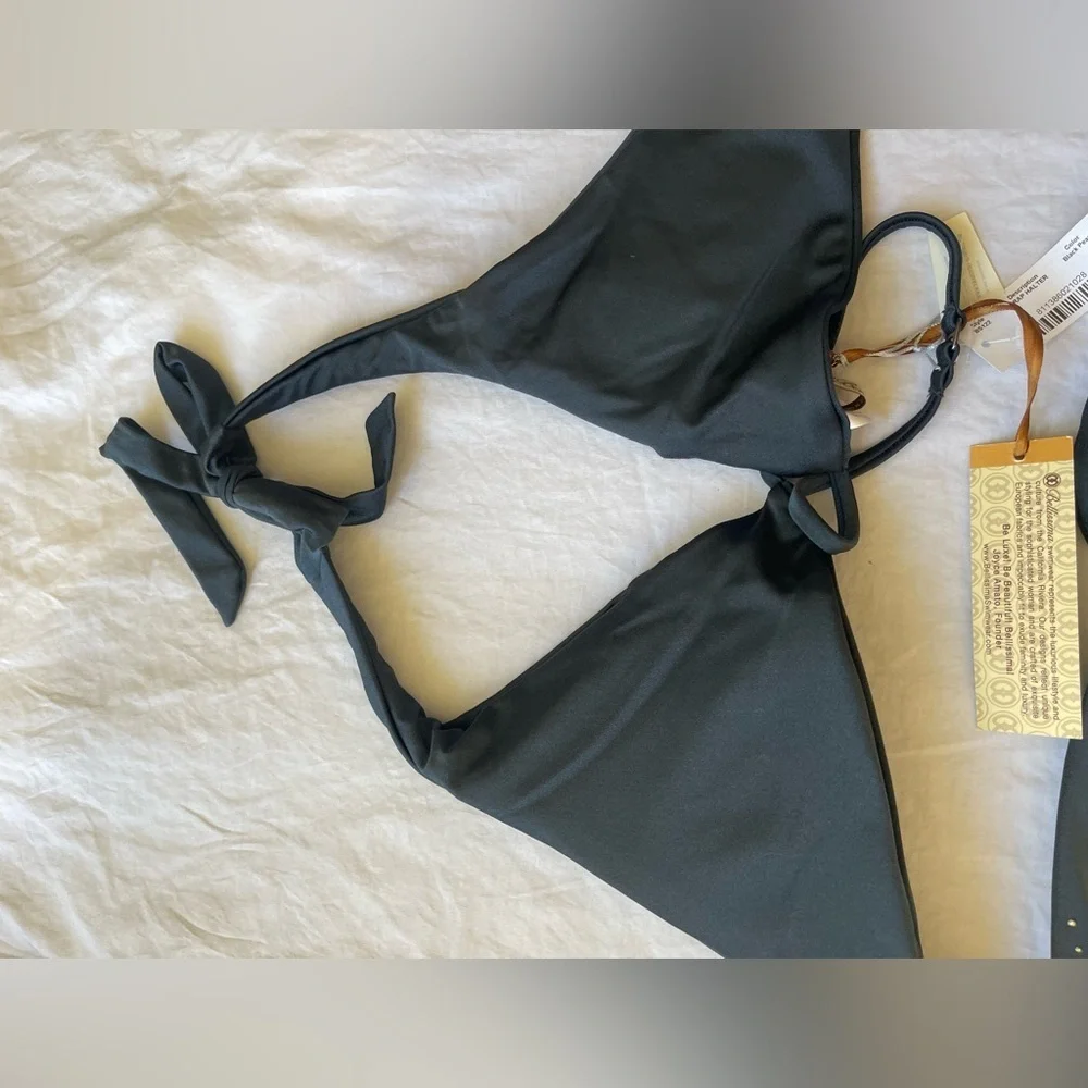 Bellissima Swarovski Crystal Bikini Top Embellished Halter Sparkle Size XL NEW